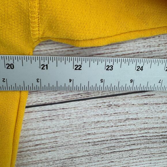 Vintage 80's Tropix Zone American Soccer Henley Sweatshirt Adult Large Yellow - Picture 10 of 11